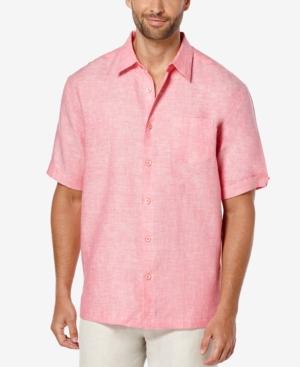 Cubavera Men's Crosshatch 100% Linen Short-sleeve Shirt