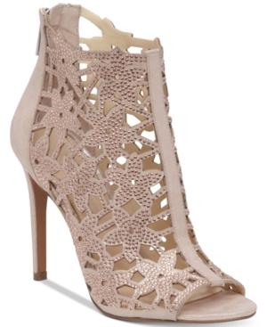 Jessica Simpson Gessina Embellished Peep-toe Evening Sandals Women's Shoes