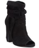 Nine West Ronia Peep-toe Block-heel Booties Women's Shoes