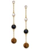 Danielle Nicole Gold-tone Wanderlust Drop Earrings