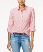 Tommy Hilfiger Striped Bow-tie Shirt, Only At Macy's
