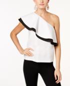 Rachel Zoe Johanna One-shoulder Flounce Top