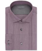 Calvin Klein X Extra Slim-fit Claret Plaid Dress Shirt