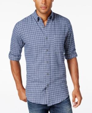 John Ashford Men's Long-sleeve Check Shirt, Only At Macy's