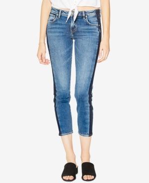 Silver Jeans Co. Side-striped Cropped Jeans