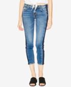 Silver Jeans Co. Side-striped Cropped Jeans