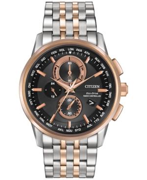 Citizen Men's Chronograph Eco-drive Stainless Steel Bracelet Watch 43mm At8116-57e