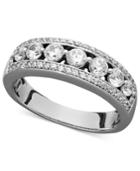 Diamond Ring, 14k White Gold Certified Diamond Band (1 Ct. T.w.)