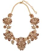 Givenchy Gold-tone Multi-stone & Crystal Statement Necklace