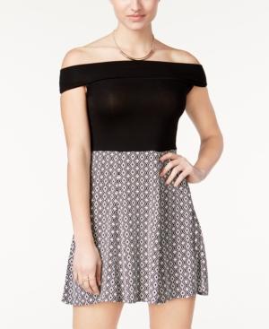 Hurley Juniors' Lolita Off-the-shoulder Fit & Flare Dress