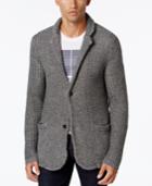 Armani Exchange Men's Notched Lapel Sweater Blazer