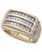 Men's Diamond Multi-row Ring (1 Ct. T.w.) In 10k Gold