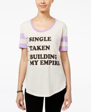 Mighty Fine Juniors' Building My Empire Graphic T-shirt