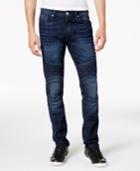 Guess Men's Slim-fit Tapered Moto Jeans