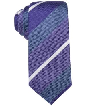 Alfani Men's Warren Stripe Slim Tie, Only At Macy's