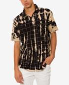 Jaywalker Men's Bleached Grid-pattern Shirt