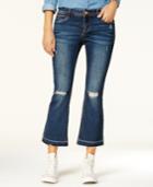 Dollhouse Juniors' Ripped Cropped Jeans