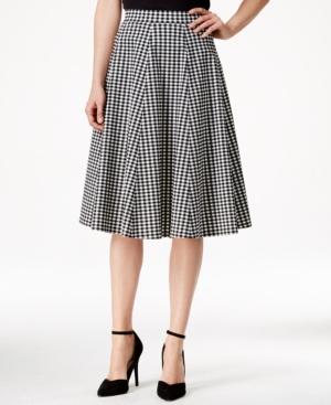 Maison Jules Gingham-print A-line Skirt, Only At Macy's