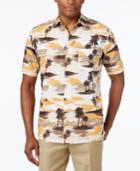 Tasso Elba Men's Tropical-print Short-sleeve Shirt, Classic Fit