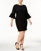 Jessica Howard Plus Size Bell-sleeve Sheath Dress