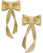 Kate Spade New York 14k Gold-plated Ribbon Drop Earrings