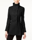 Calvin Klein Stand-collar Skirted Swing Coat