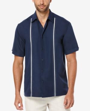 Cubavera Men's Big And Tall Short-sleeve Contrast Shirt