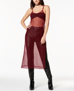 Minkpink Fishnet Midi Dress