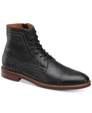 Johnston & Murphy Men's Warner Cap-toe Zip Boots Men's Shoes