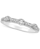Diamond Millgrain Stackable Band (1/8 Ct. T.w.)