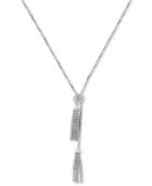 Effy Diamond Cluster Tassel 18 Lariat Necklace (1/3 Ct. T.w.) In 14k White Gold