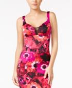 Guess Inez Floral-print Scuba Crop Top