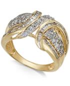 Diamond Swoop Band (1 Ct. T.w.) In 14k Yellow Or White Gold