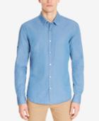 Boss Men's Slim-fit Chambray Cotton Shirt
