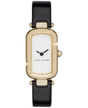 Marc Jacobs Women's North-south Black Patent Leather Strap Watch 20x31mm Mj1487