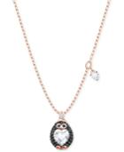 Swarovski Rose Gold-tone Crystal Penguin Pendant Necklace, 14-4/5 + 3 Extender