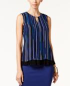Thalia Sodi Printed Pleated Top, Only At Macy's
