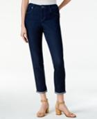 Style & Co. Cropped Rinse Wash Skinny Boyfriend Jeans, Only At Macy's