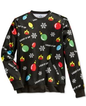 American Rag Men's Light It Up Holiday Sweatshirt, Only At Macy's