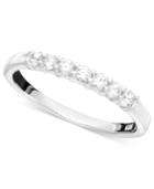 Seven Diamond Band Ring In 14k Yellow Or White Gold (1/4 Ct. T.w.)