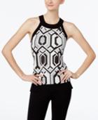 Inc International Concepts Petite Metallic Halter Sweater, Only At Macy's