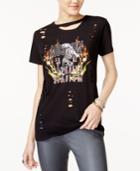 Polly & Esther Juniors' Ripped Moscow Graphic T-shirt