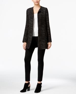 Eileen Fisher Textured-print Linen Jacket