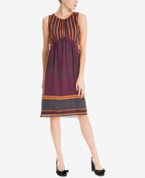 Max Studio London Mixed-print Dress