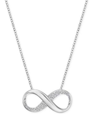 Swarovski Crystal Pave Infinity Pendant Necklace
