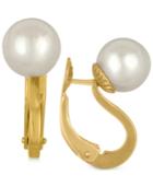 Majorica 18k Gold Vermeil Imitation Pearl Clip-on Earrings