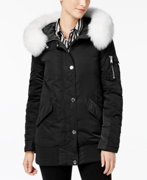 1 Madison Expedition Fox-fur-trim Bomber Coat