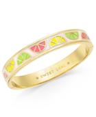 Kate Spade New York Sweet Deal Gold-tone Enamel Bangle Bracelet