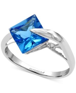 Effy Blue Topaz Ring In 14k White Gold (2-3/4 Ct. T.w.)