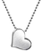Little Princess By Alex Woo Heart Pendant Necklace In Sterling Silver